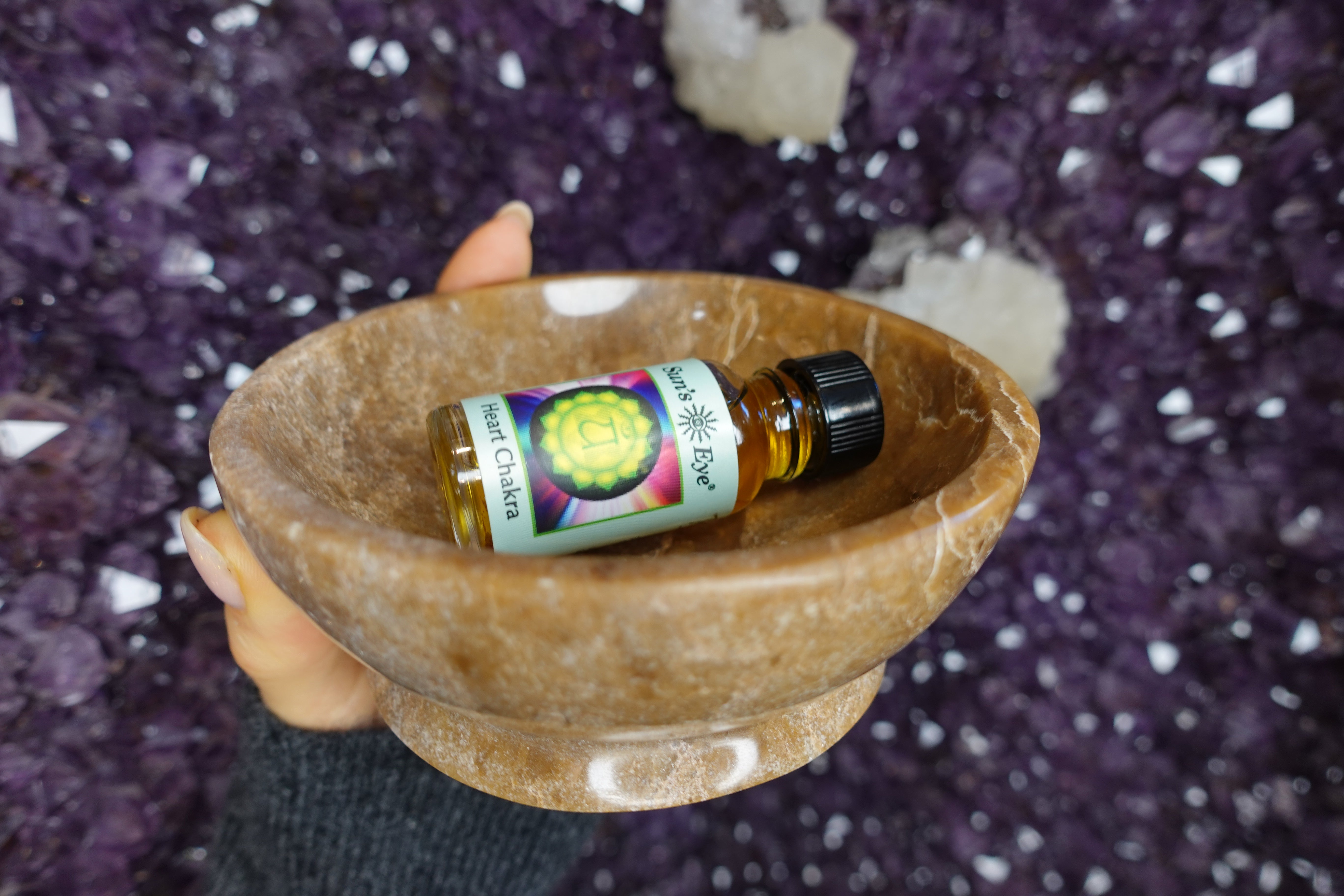 Chocolate Calcite Bowl